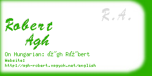 robert agh business card